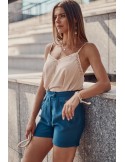 Pantaloni scurți casual dama indigo MP47370 - Magazin online - Boutique